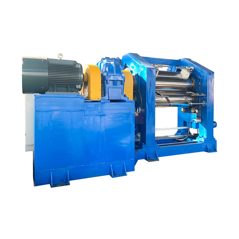 Masina de calandra din cauciuc cu 3 role