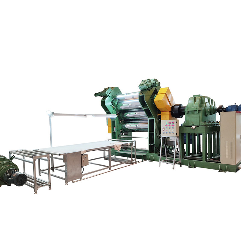 Masina de calandra din cauciuc cu 3 role