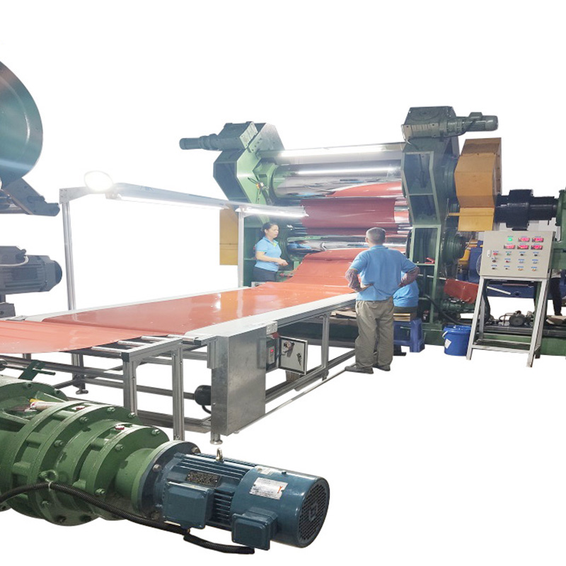 Masina de calandra din cauciuc cu 3 role